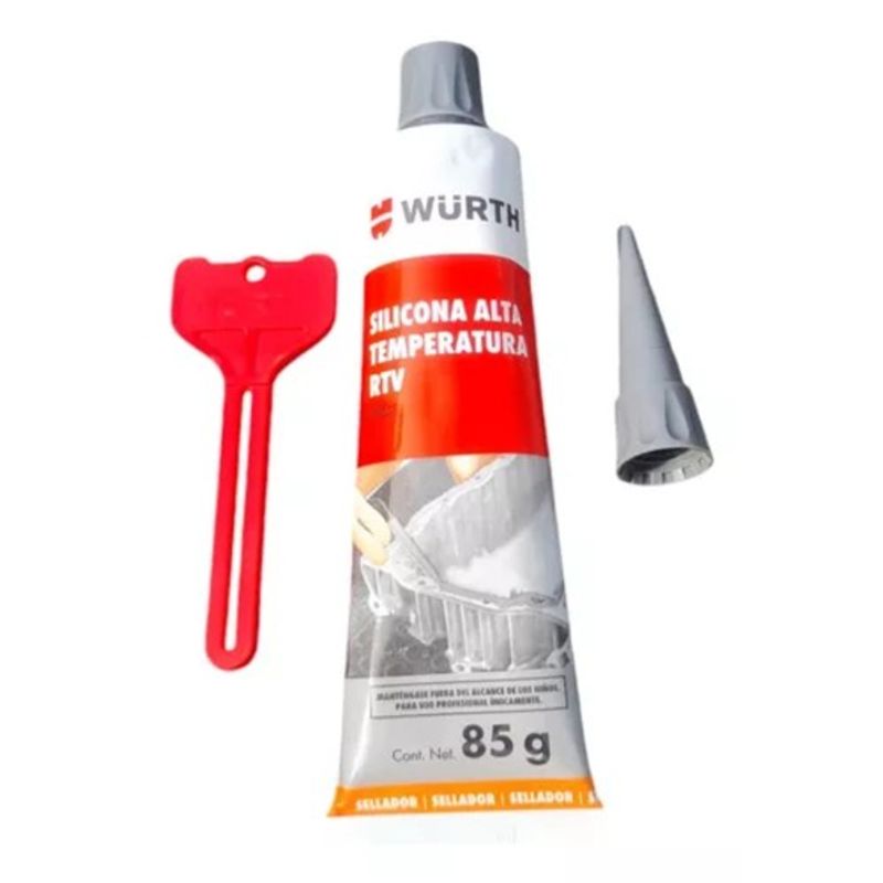 WURTH - SILICONA DE ALTATEMPERATURA  RTV WURTH 85G