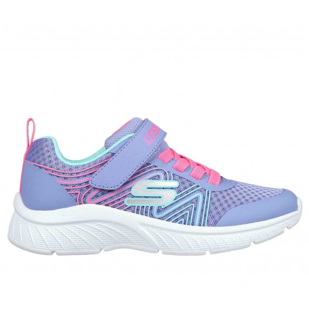SKECHERS - Zapatilla Niña Microspec Plus Swirl Sweet Celeste Skechers