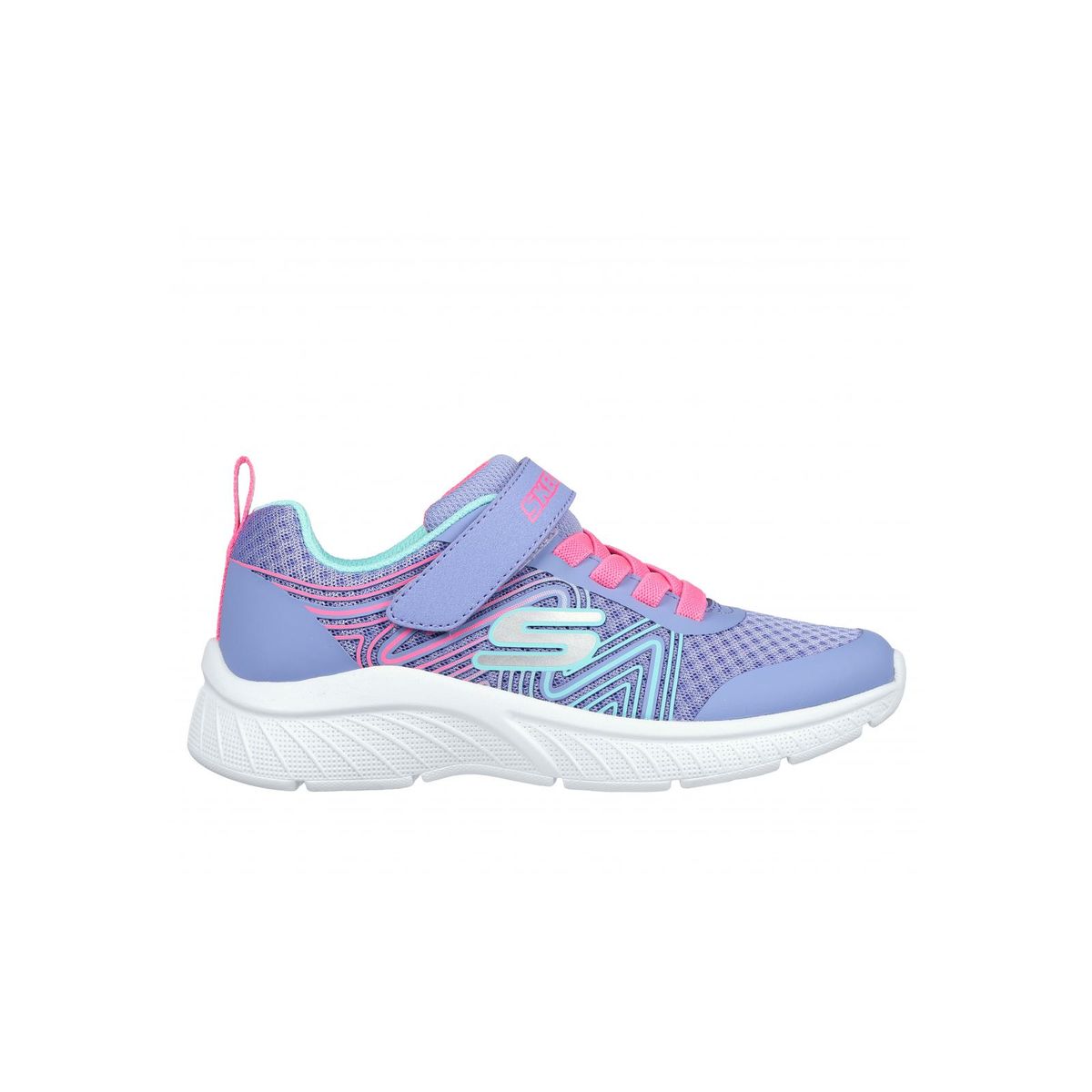 SKECHERS - Zapatilla Niña Microspec Plus Swirl Sweet Celeste Skechers