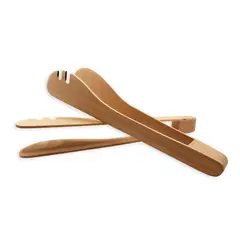 KAWI - Set 2 Pinzas De Madera De Haya Para Servir Kawi®