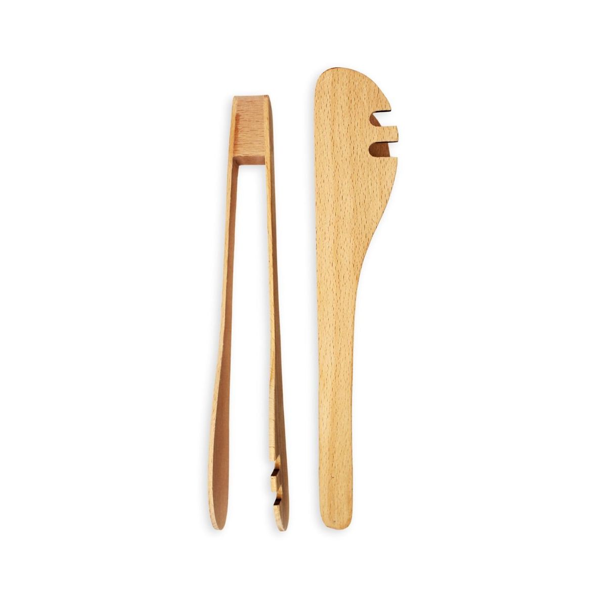 KAWI - Set 2 Pinzas De Madera De Haya Para Servir Kawi®