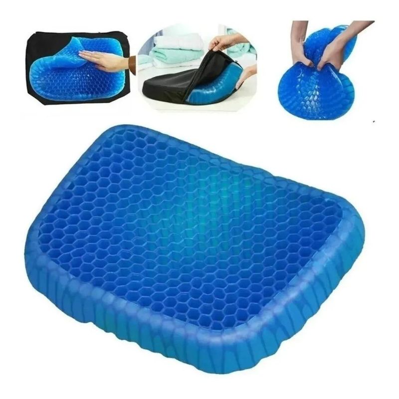 GENERICO - Cojín Ergonómico de Gel para Mejora Postural Azul