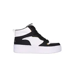 SKECHERS - Zapatilla Niña Court High Shine Kicks Blanco BK