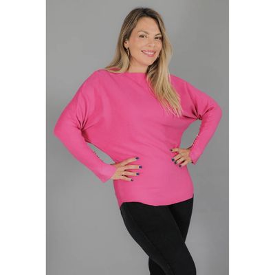 Imagen 2 del producto Sweater Mujer Manga Larga Murciélago Tejido Botones 6020