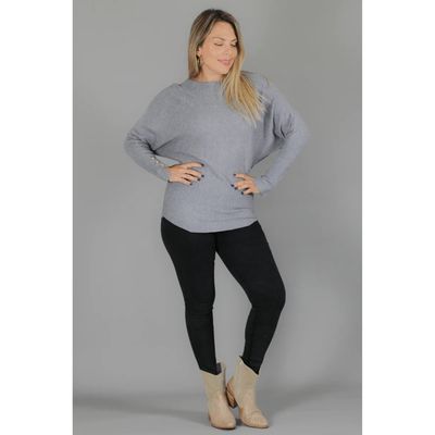 Imagen 2 del producto Sweater Mujer Manga Larga Murciélago Tejido Botones 6020