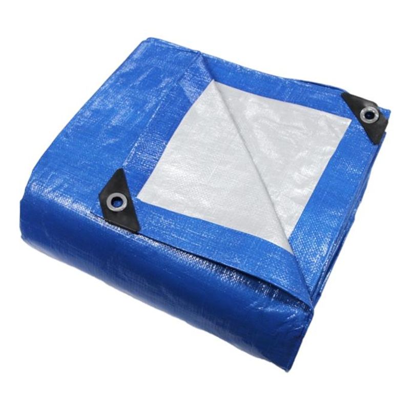 GENERICO - Lona Impermeable Azul 5x5 Metros con Ojetillos Reforzados