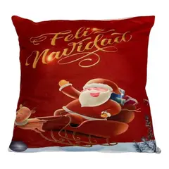 GENERICO - Pack de 4 Fundas de Cojín Cuadradas con Diseño Navideño