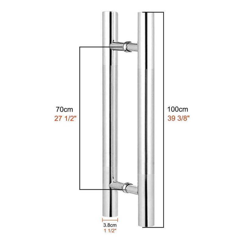 GENERICO - Manija de Acero Inoxidable 100cm para Puertas Modernas