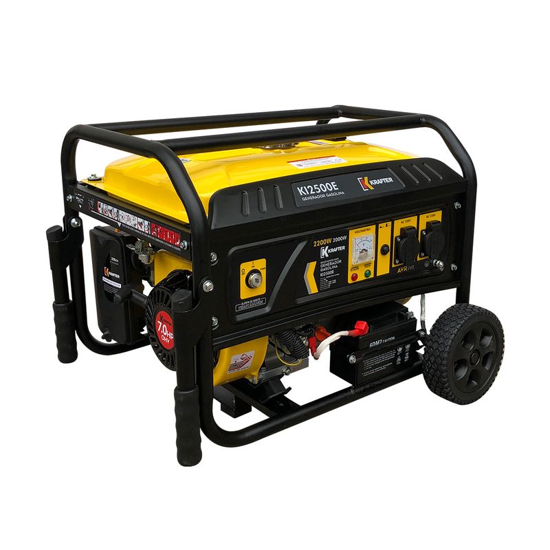 KRAFTER - Generador 2.2kva 220v gasolina partida eléctrica Krafter