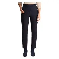CURVI - Pantalón Slim Print Azul Marino