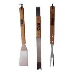 GENERICO - Set de Utensilios de Acero Inoxidable para Asado Barbacoa