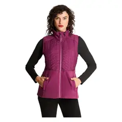 CURVI - Polar Sin Manga Básico Violeta Oscuro