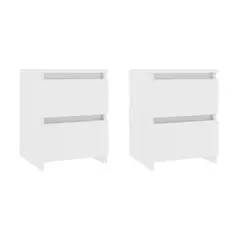 KLIK - Pack de 2 Veladores Cajon Doble Minimal Blanco