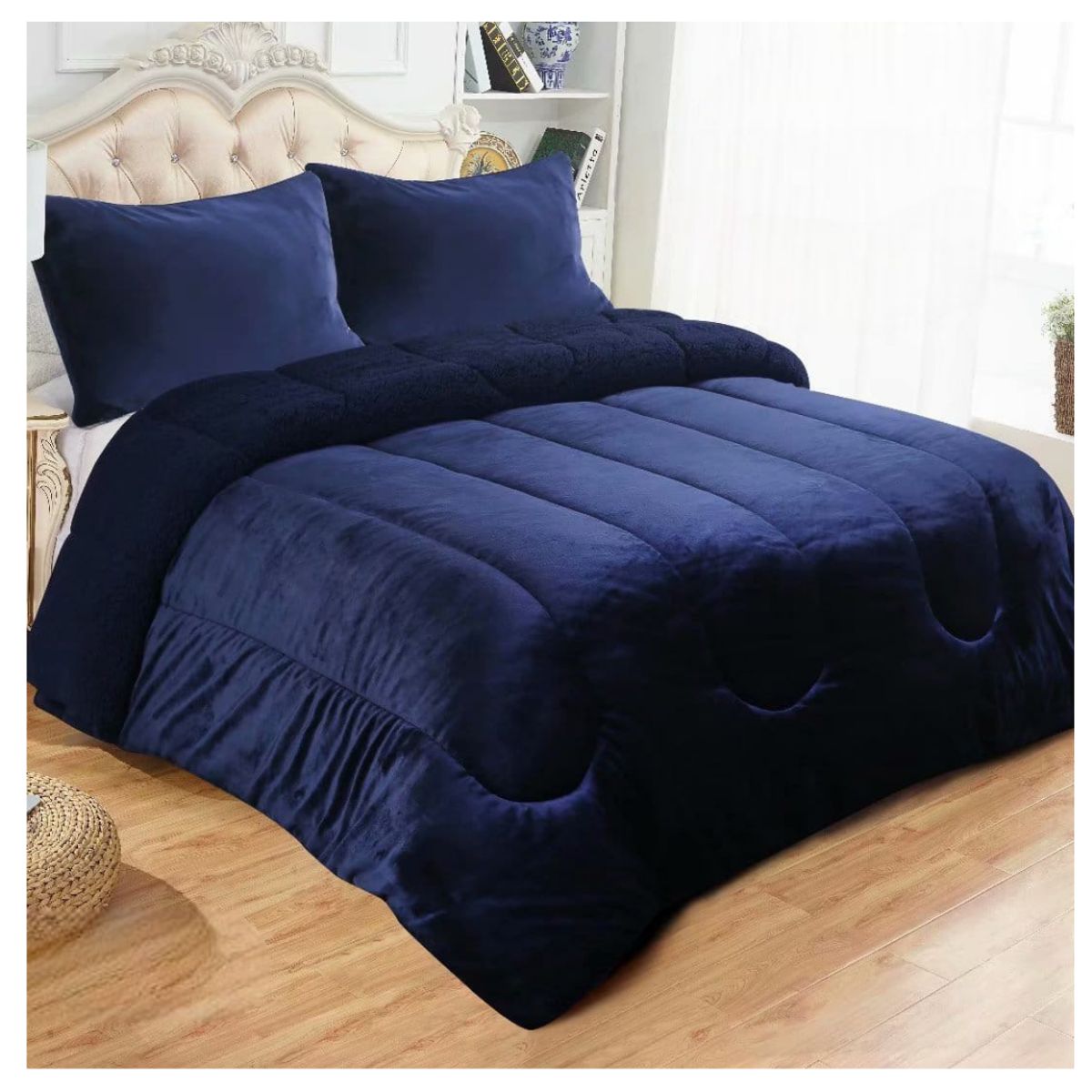 GENERICO - Cobertor Chiporro Liso 2 Plazas Invierno Plush 250X230cm