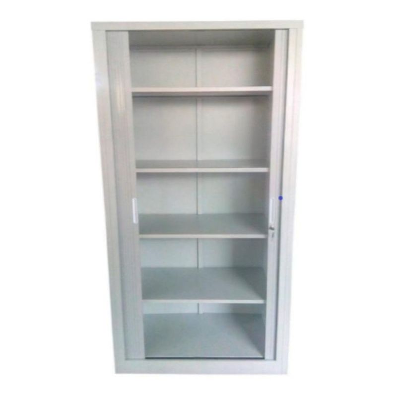 GENERICO - Mueble metálico alto con puertas roller y 4 bandejas ajustables