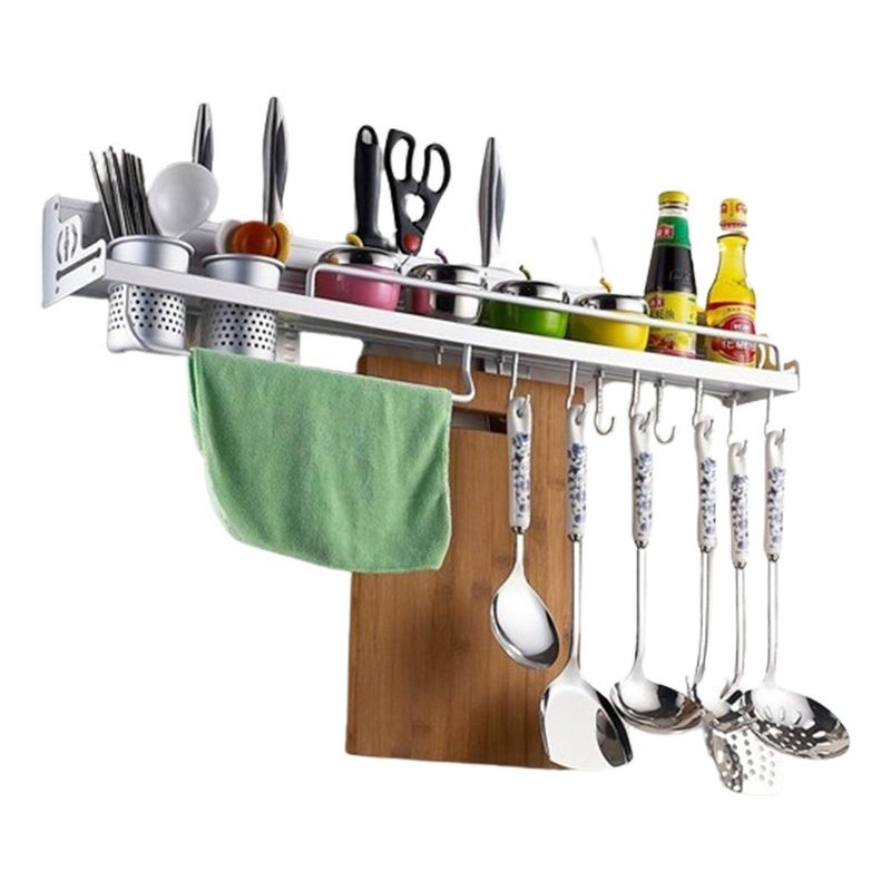 GENERICO - Estante de Aluminio para Cuchillos y Utensilios de Cocina 60cm