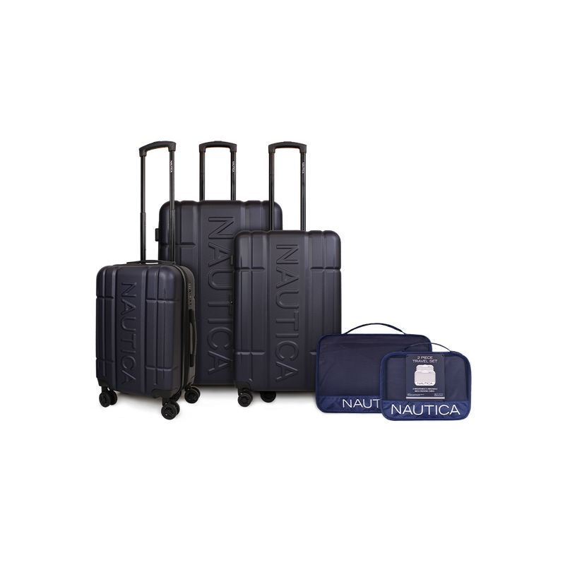 NAUTICA - Set 3 Maletas Amsterdam S+M+L + Organizador azul Nautica