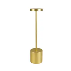 BOSCO - LAMPARA DE MESA RECARGABLE TOUCH DORADO DIMEABLE 3 TONOS DE LUZ