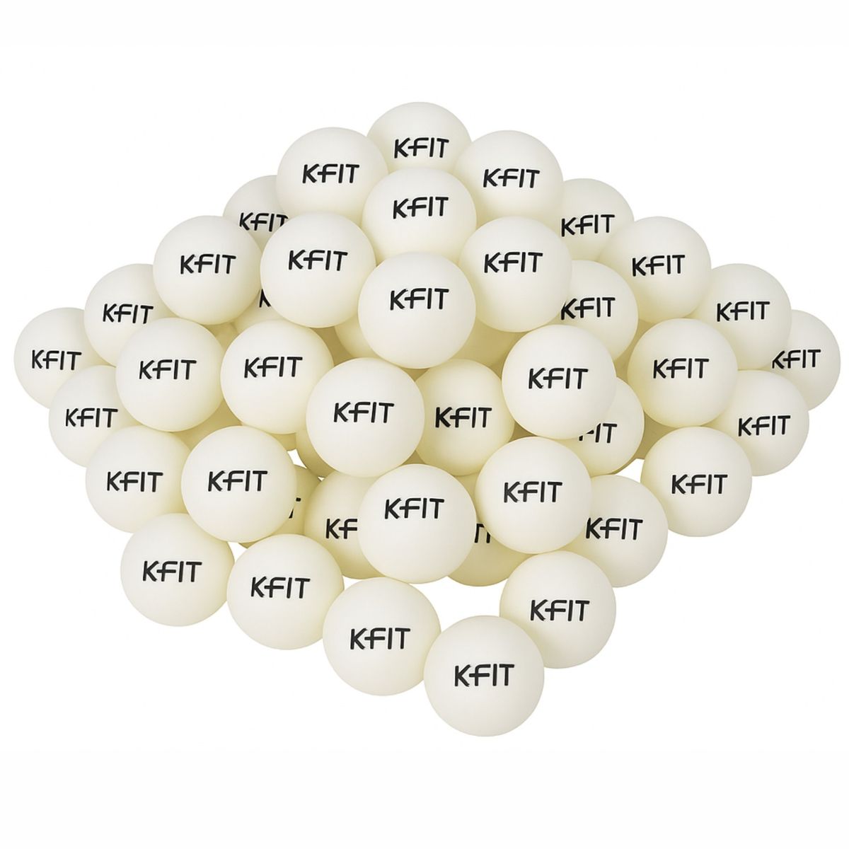 K FIT - Pack 72 Pelotas De Ping Pong Tenis De Mesa 100*40+ Kfit