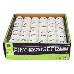 K FIT - Pack 72 Pelotas De Ping Pong Tenis De Mesa 100*40+ Kfit