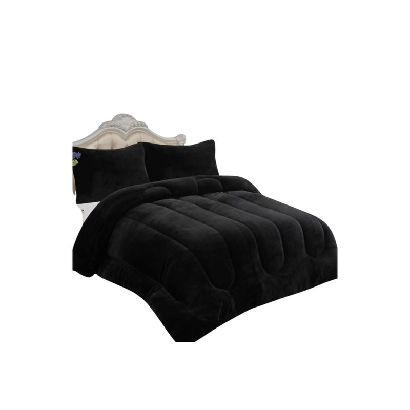 GENERICO - Cobertor Chiporro Liso 2 Plazas Invierno Plush 250X230cm