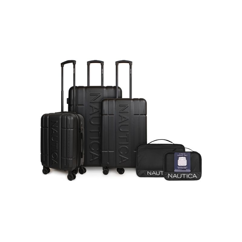 NAUTICA - Set 3 Maletas Amsterdam S+M+L + Organizador black Nautica  Negro