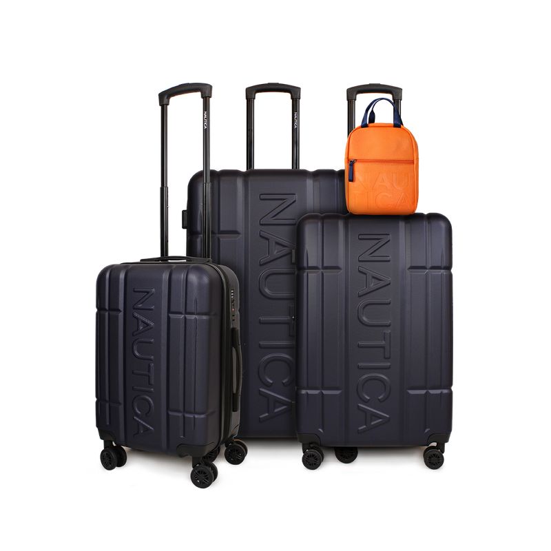 NAUTICA - Set 3 Maletas Amsterdam S+M+L + Mochila Emma orange Nautica