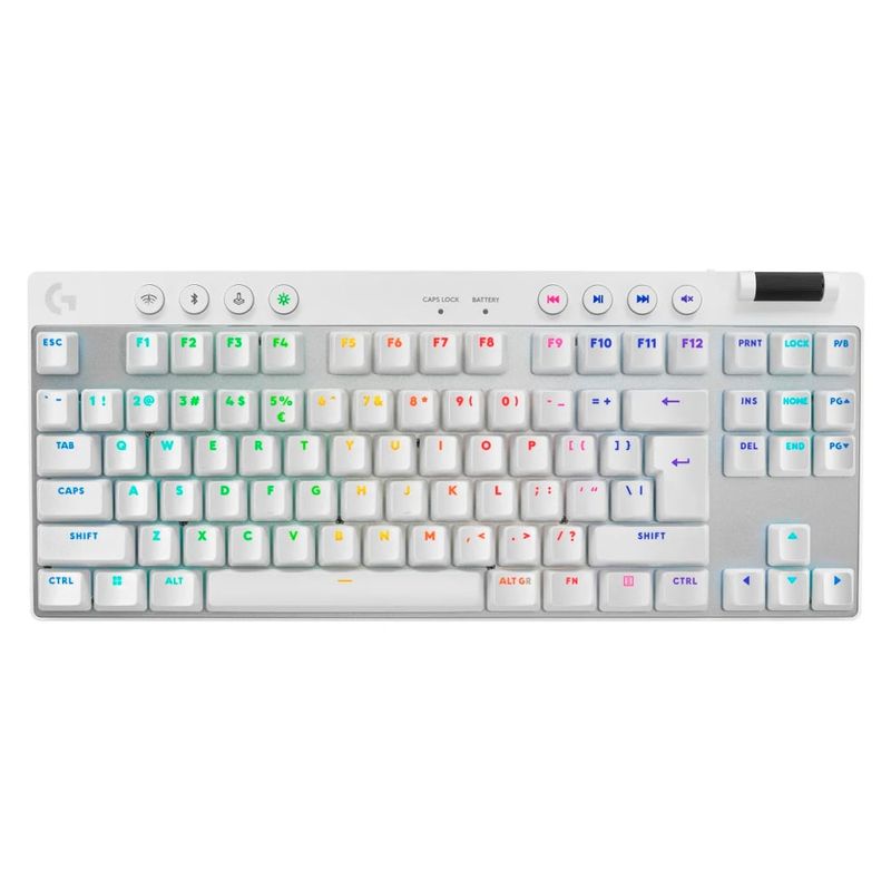 LOGITECH - Teclado Logitech G Pro X TKL Lightspeed Inalámbrico Blanco