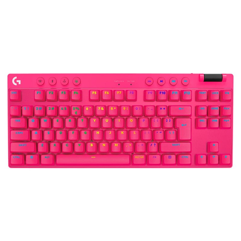 LOGITECH - Teclado Logitech G Pro X TKL Lightspeed Inalámbrico Magenta