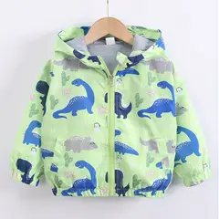 JUMP KIDS - Cortaviento Impermeable Chaqueta Estampado Niño Y Bebé Blue Dinosaur