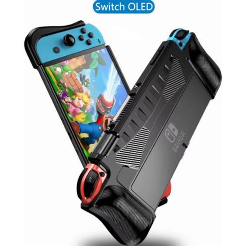 GENERICO - Funda de Fibra de Carbono para Nintendo Switch OLED