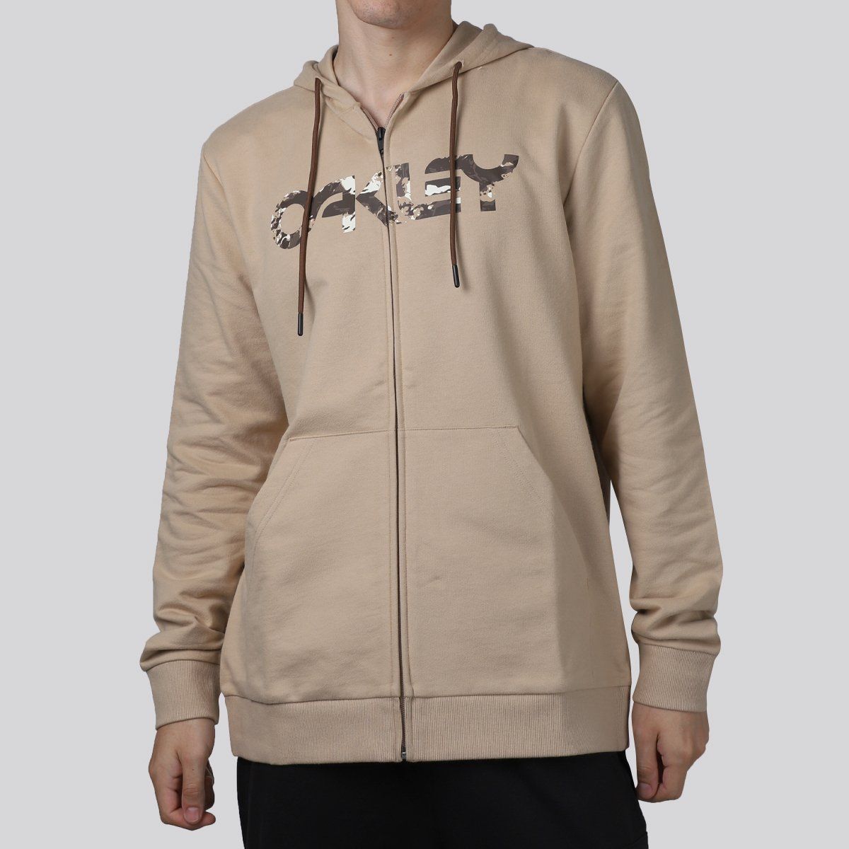 OAKLEY - Polerón Hombre Teddy Full Zip Oakley Humus/Tiger Mint camo