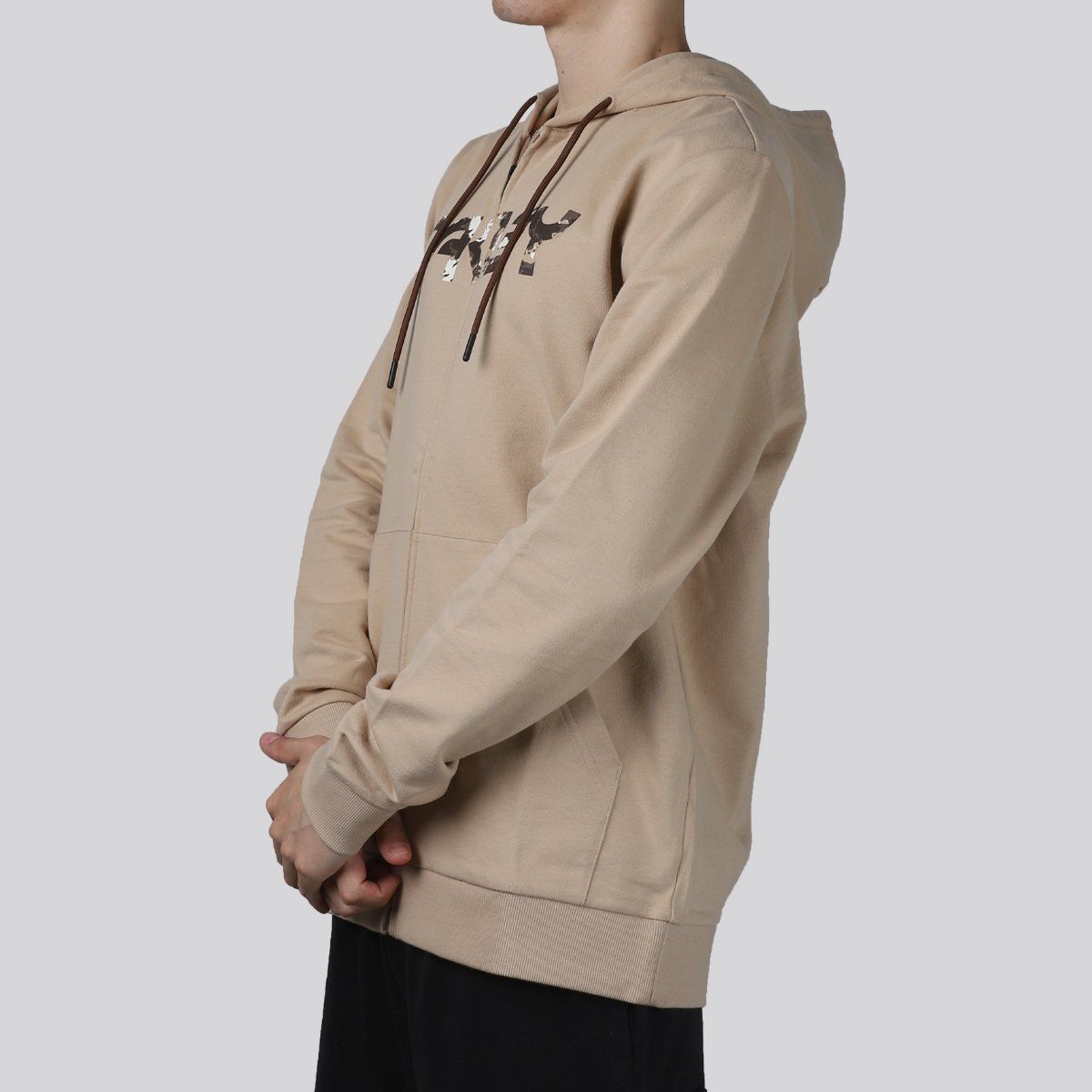 OAKLEY - Polerón Hombre Teddy Full Zip Oakley Humus/Tiger Mint camo