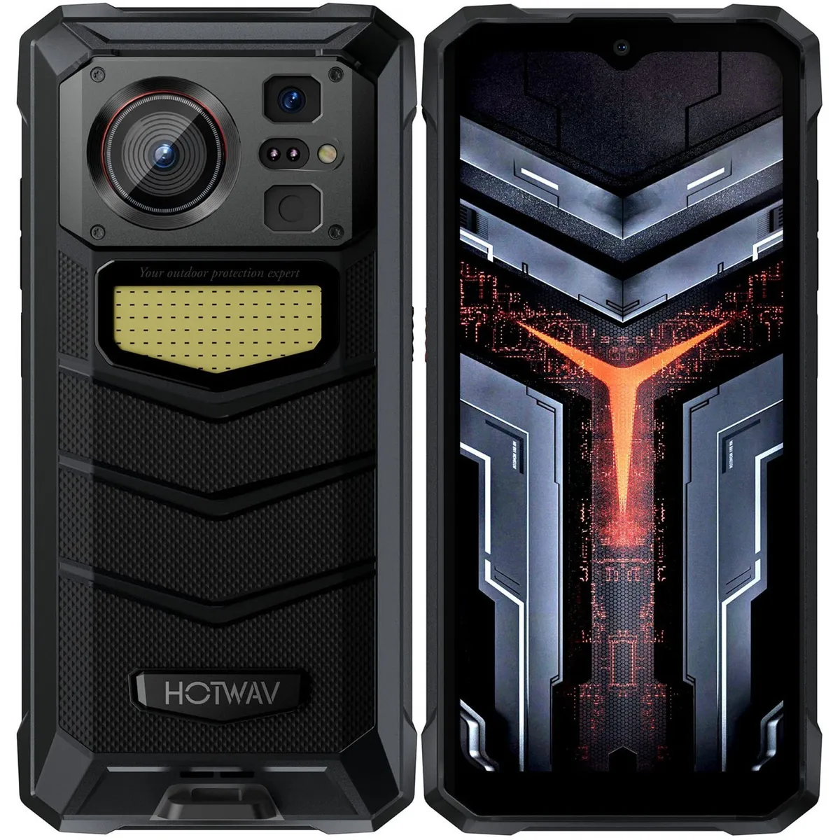 DOOGEE - HOTWAV W11 - Smartphone Resistente con Batería de 20800mAh y LED de Camping