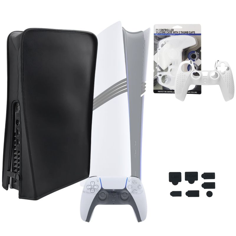 GENERICO - Funda protectora para Consola PS5 PRO set completo antipolvo