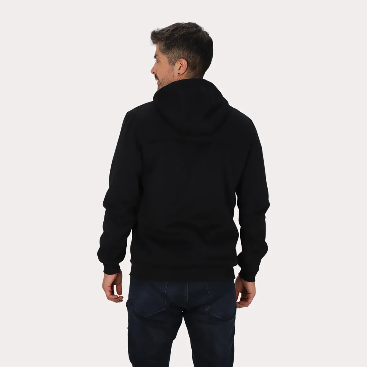 GANGSTER - Poleron Full Zipper Fleece Beacon Negro Gangster
