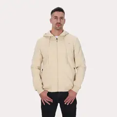 GANGSTER - Poleron Full Zipper Fleece Daily Beige