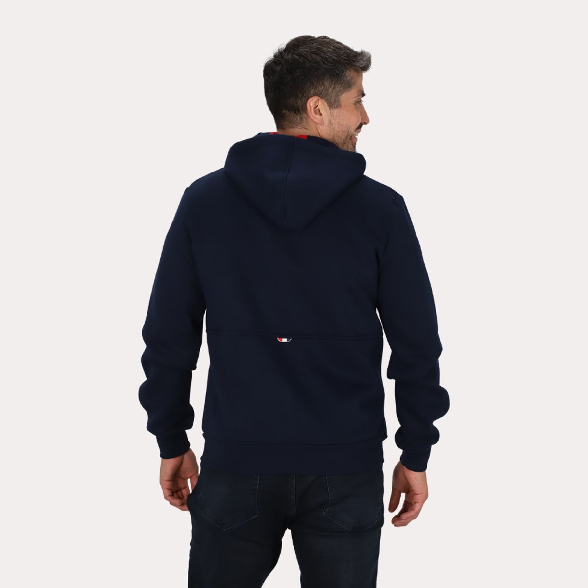 GANGSTER - Poleron Full Zipper Fleece Outpost Azul Marino Gangster