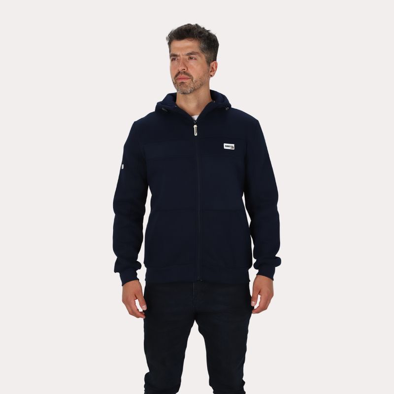 GANGSTER - Poleron Full Zipper Fleece Streetline Azul Marino Gangster