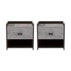 KLIK - Pack de 2 Veladores Marmol MDF Gris