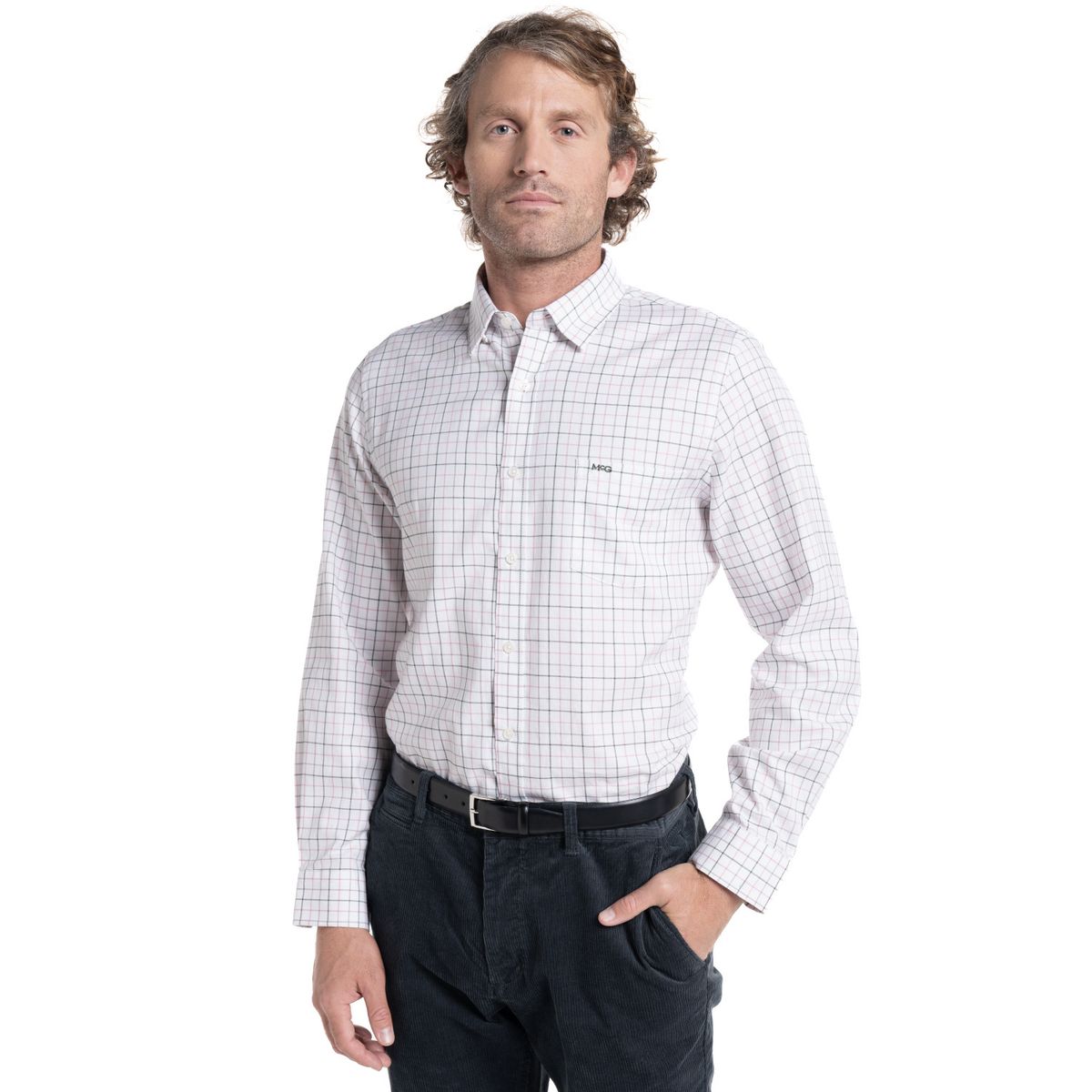MCGREGOR - Camisa Oxford Hombre State Island Algodón Manga Larga Slim Fit MCGREGOR