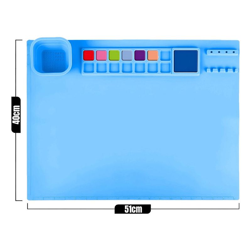 GENERICO - Tapete de Silicona Flexible para Pintura y Manualidades