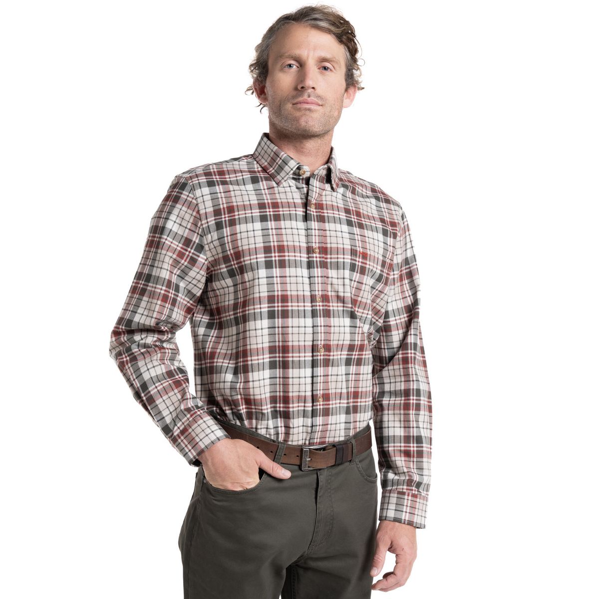 MCGREGOR - Camisa Manga Larga Hombre Escocesa Island Algodon Cuadros MCGREGOR