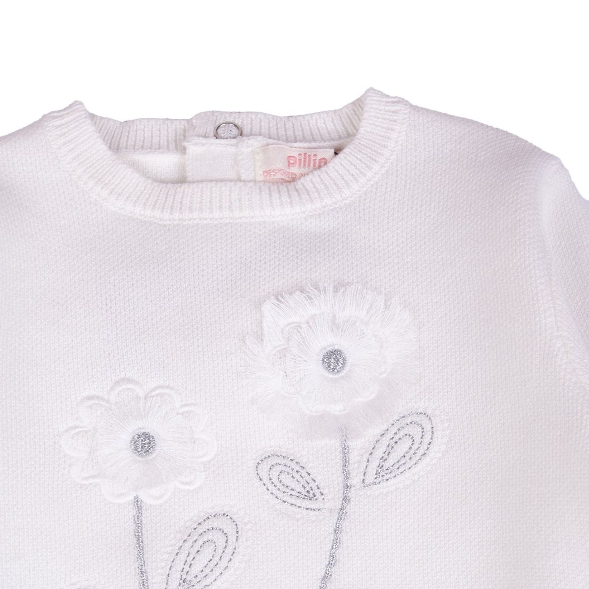 PILLIN - Polerón Bebe  Blanco Pillin ( PVB529-25CRU )