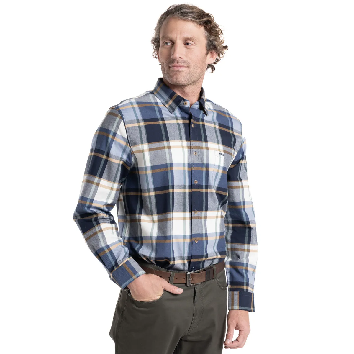 MCGREGOR - Camisa Manga Larga Hombre Escocesa Island Algodon Cuadros MCGREGOR