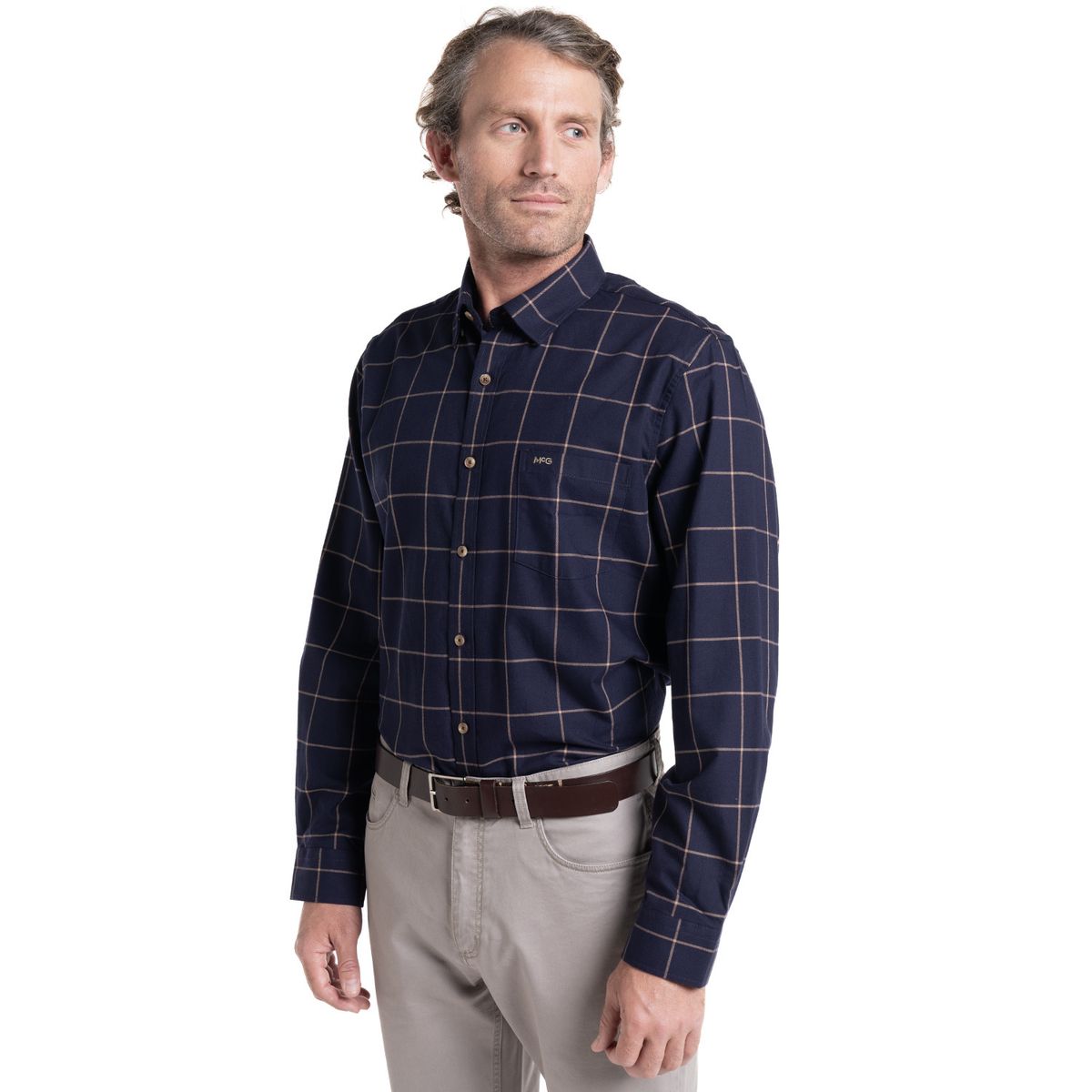 MCGREGOR - Camisa Manga Larga Hombre Escocesa Island Algodon Cuadros MCGREGOR