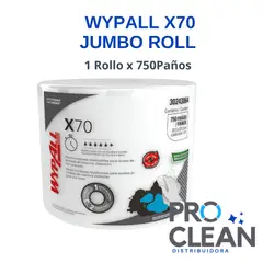 GENERICO - Wypall X70 JUMBO 1 ROLLO X 750 Paños