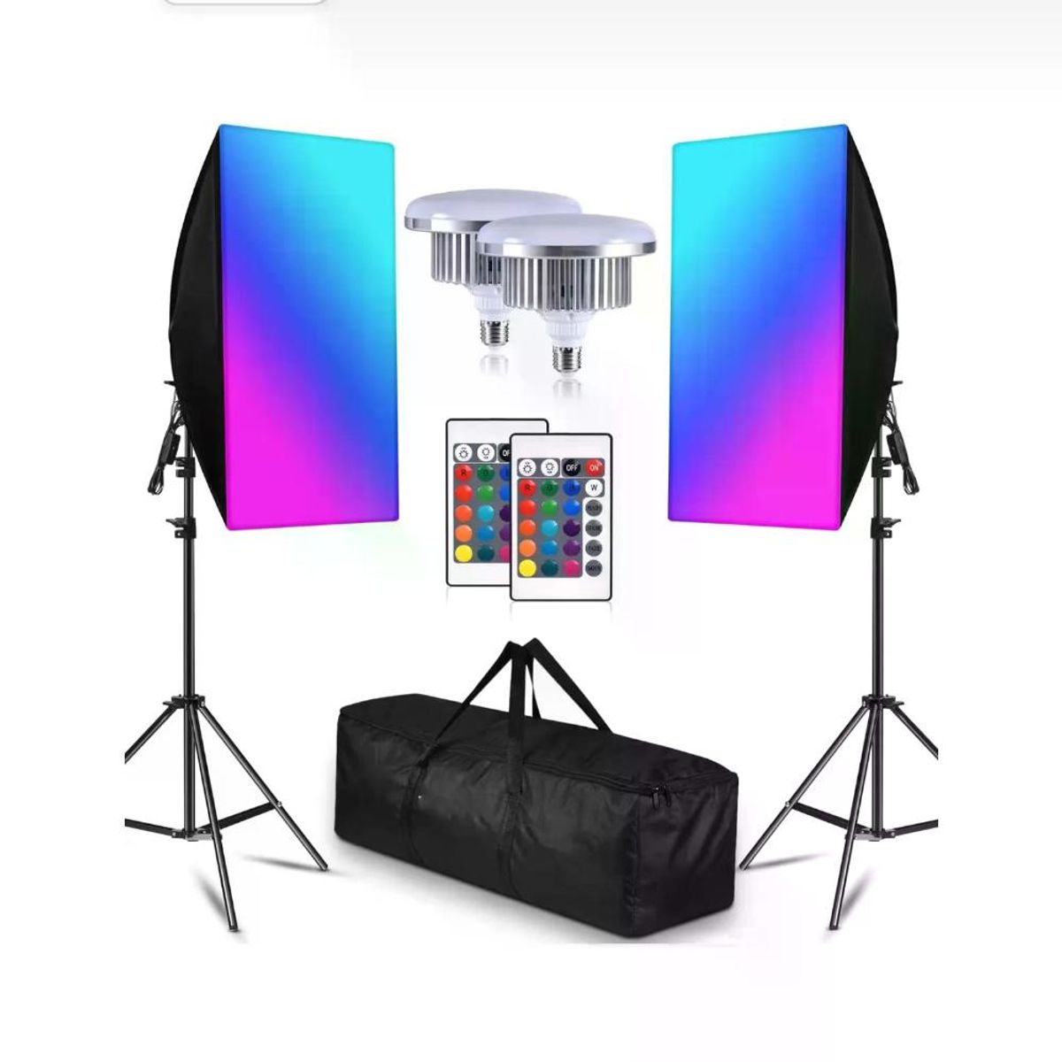 GENERICO - Iluminus Kit de Luces Led RGB Con Softbox IL-YX-RGX02