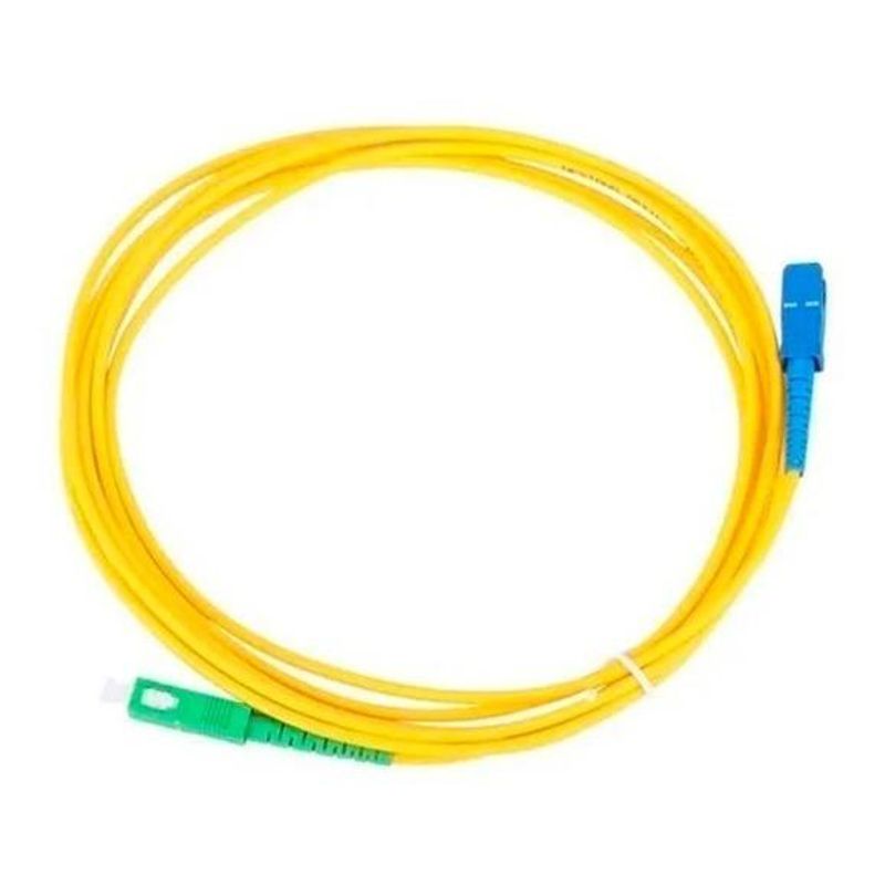 GENERICO - Cable de Fibra Óptica Monomodo Amarillo 10m SC/UPC-SC/APC