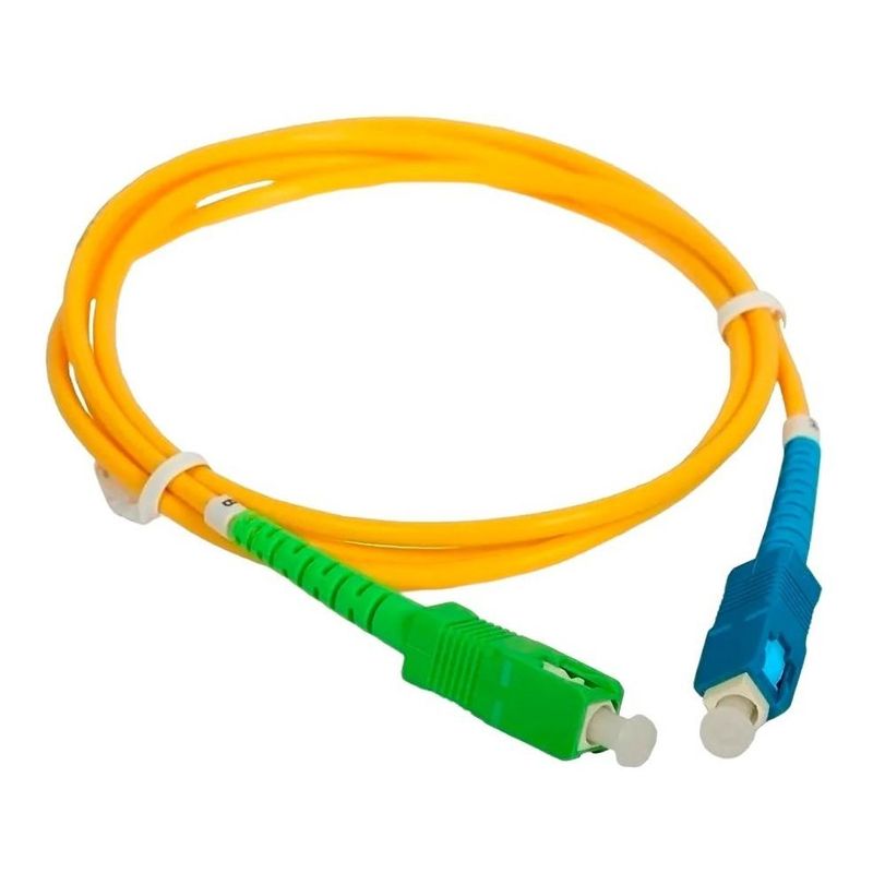 GENERICO - Cable de Fibra Óptica Monomodo 15m Alta Velocidad Amarillo